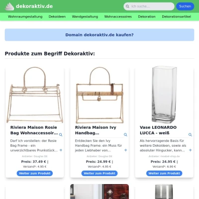 Screenshot dekoraktiv.de