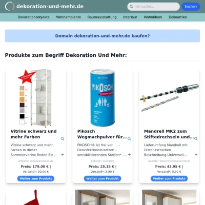 Screenshot dekoration-und-mehr.de