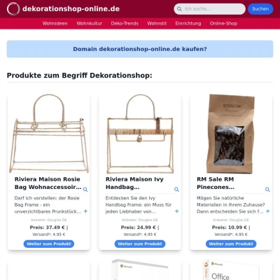 Screenshot dekorationshop-online.de