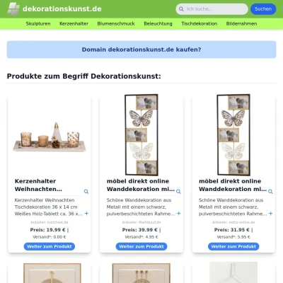 Screenshot dekorationskunst.de