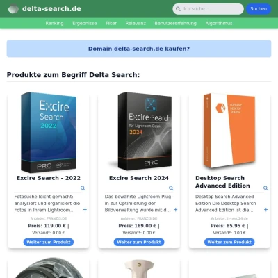 Screenshot delta-search.de