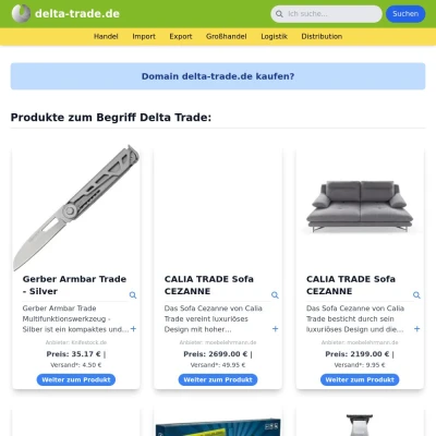 Screenshot delta-trade.de