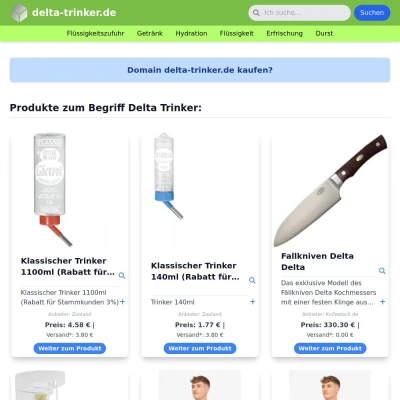 Screenshot delta-trinker.de