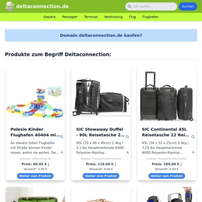 Screenshot deltaconnection.de