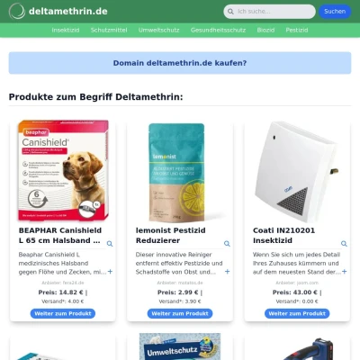 Screenshot deltamethrin.de