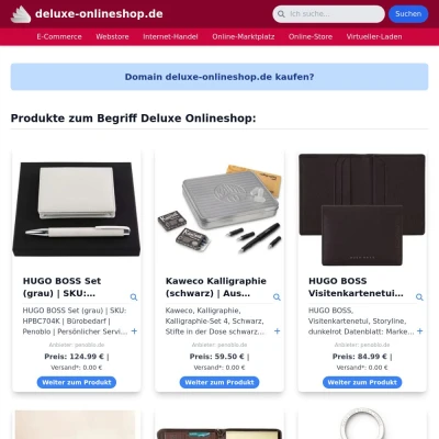 Screenshot deluxe-onlineshop.de