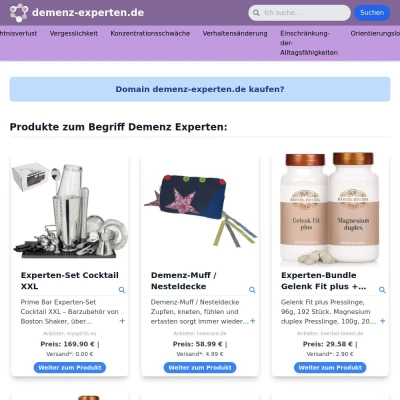 Screenshot demenz-experten.de