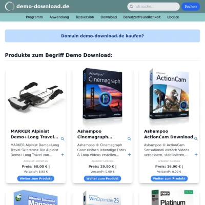 Screenshot demo-download.de