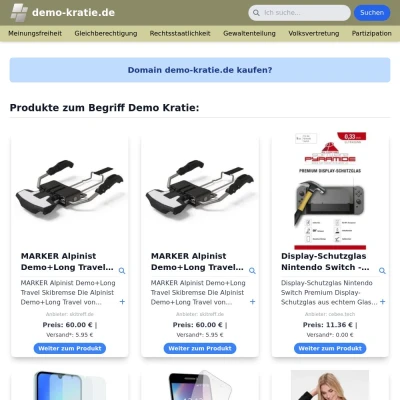 Screenshot demo-kratie.de