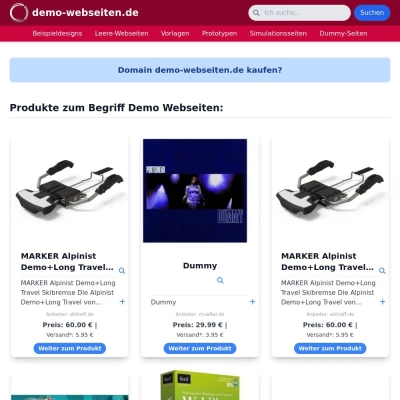 Screenshot demo-webseiten.de