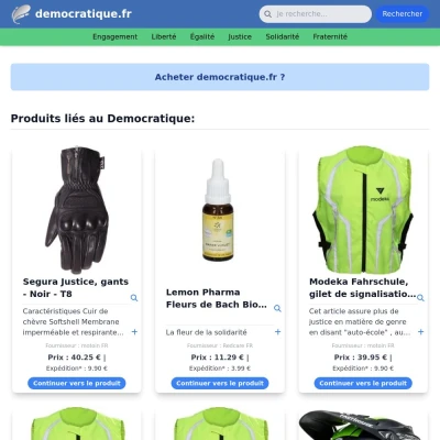 Screenshot democratique.fr