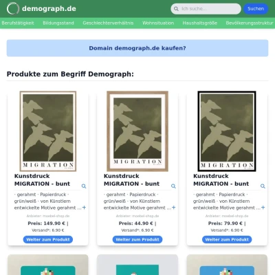 Screenshot demograph.de