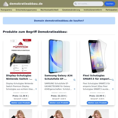 Screenshot demokratieabbau.de