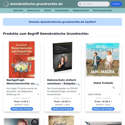 Screenshot demokratische-grundrechte.de