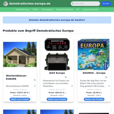 Screenshot demokratisches-europa.de