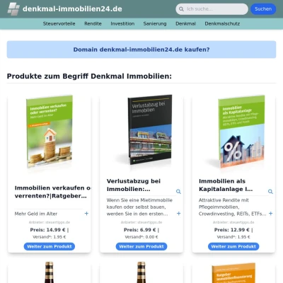 Screenshot denkmal-immobilien24.de