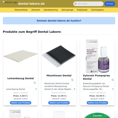 Screenshot dental-labore.de