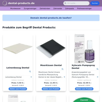 Screenshot dental-products.de