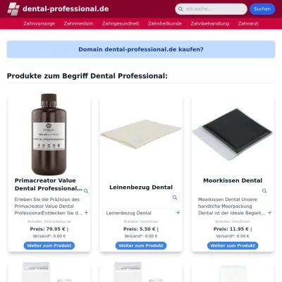 Screenshot dental-professional.de