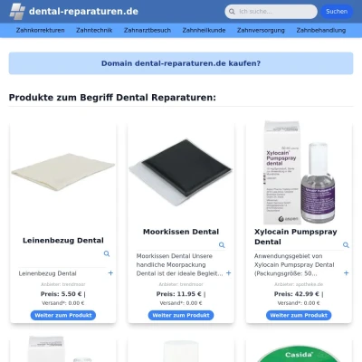 Screenshot dental-reparaturen.de