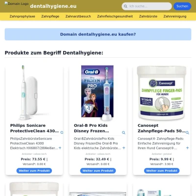 Screenshot dentalhygiene.eu