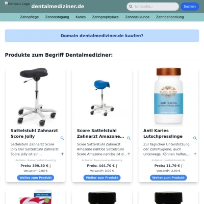 Screenshot dentalmediziner.de