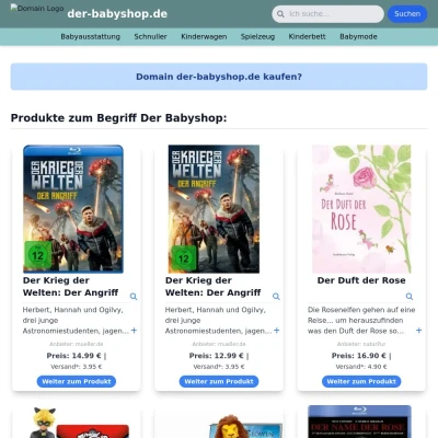 Screenshot der-babyshop.de