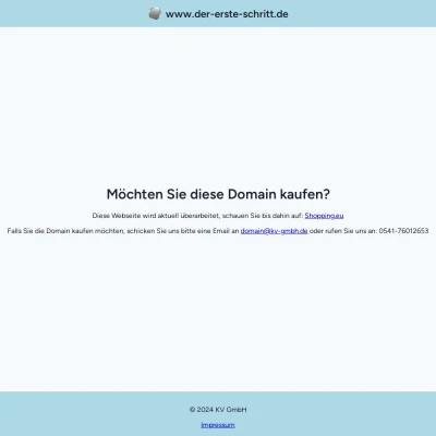 Screenshot der-erste-schritt.de