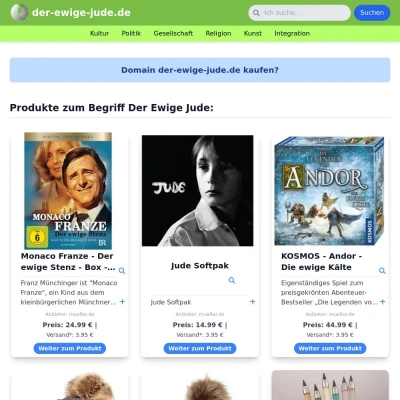 Screenshot der-ewige-jude.de