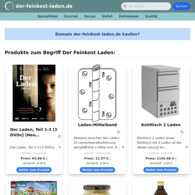 Screenshot der-feinkost-laden.de