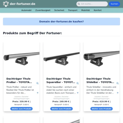 Screenshot der-fortuner.de