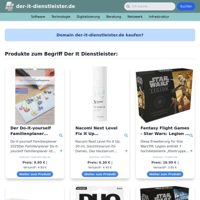 Screenshot der-it-dienstleister.de