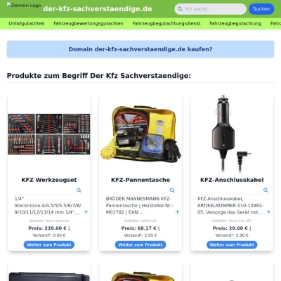 Screenshot der-kfz-sachverstaendige.de