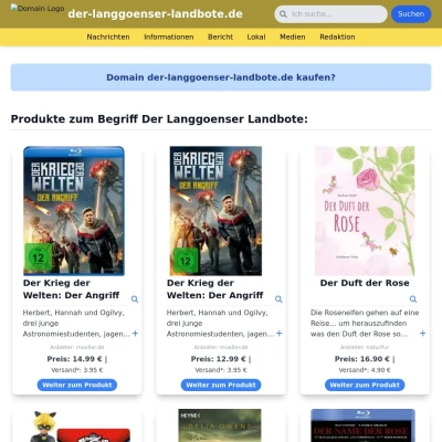 Screenshot der-langgoenser-landbote.de