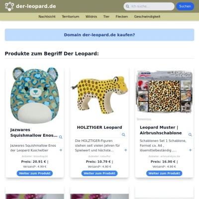 Screenshot der-leopard.de