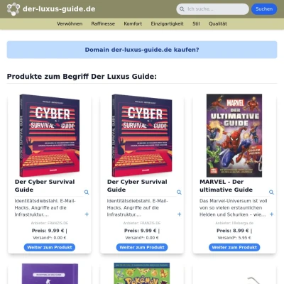 Screenshot der-luxus-guide.de
