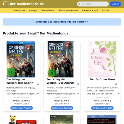 Screenshot der-medienfonds.de