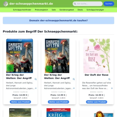 Screenshot der-schnaeppchenmarkt.de