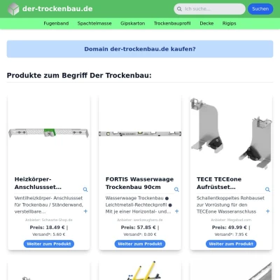 Screenshot der-trockenbau.de