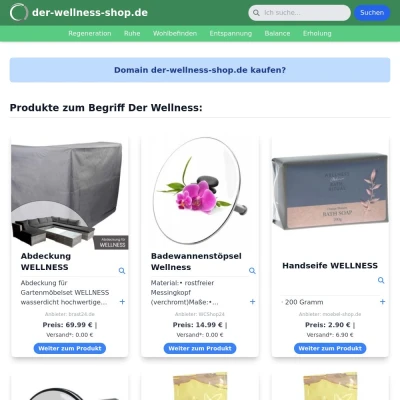 Screenshot der-wellness-shop.de