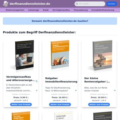 Screenshot derfinanzdienstleister.de