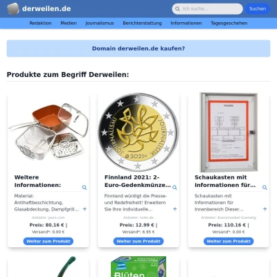 Screenshot derweilen.de