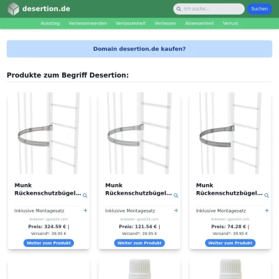 Screenshot desertion.de