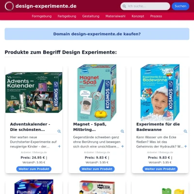 Screenshot design-experimente.de