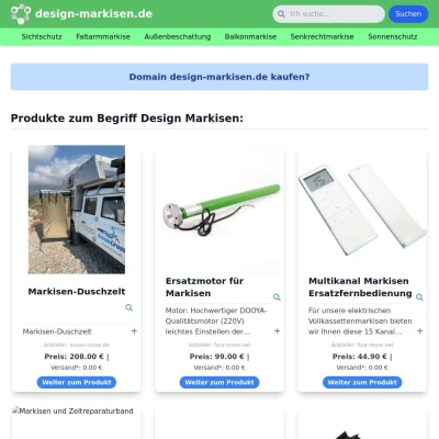 Screenshot design-markisen.de