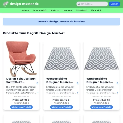 Screenshot design-muster.de