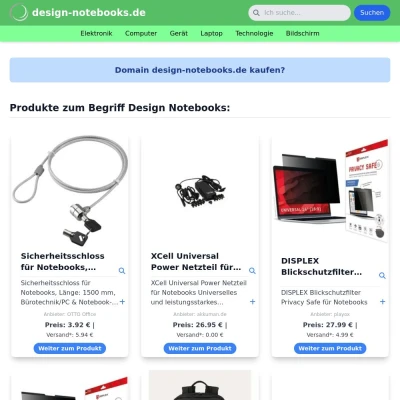 Screenshot design-notebooks.de