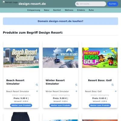 Screenshot design-resort.de