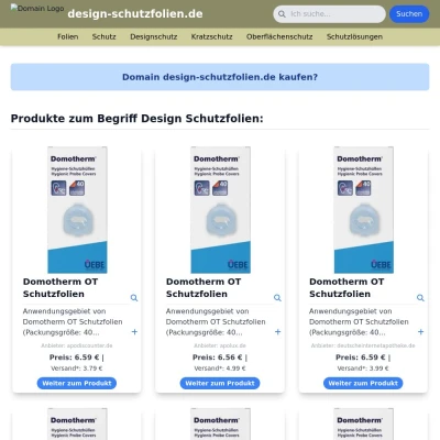Screenshot design-schutzfolien.de