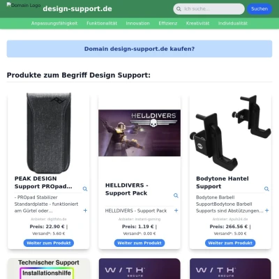 Screenshot design-support.de